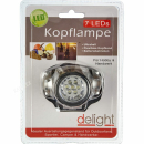 Kopflampe 7 LED mit Stirnband