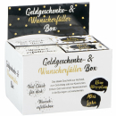 Geldgeschenk Box schwarz-gold