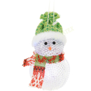 Schneemann mit LED 10cm