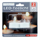 Teelicht 2er LED mit Timer