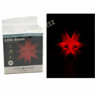 LED Polygonalstern rot 12cm