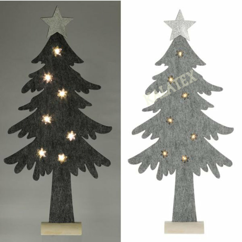 Tannenbaum Filz mit 7 LED 67cm Großhandel für Sonderposten und Rest