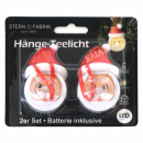 LED Hänger Weihnachtsmann 2er