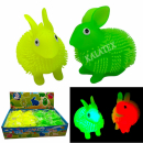 Zottelfigur Hase 8x12cm mit LED