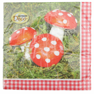 Serviette Fliegenpilz 33x33cm 20er Pack